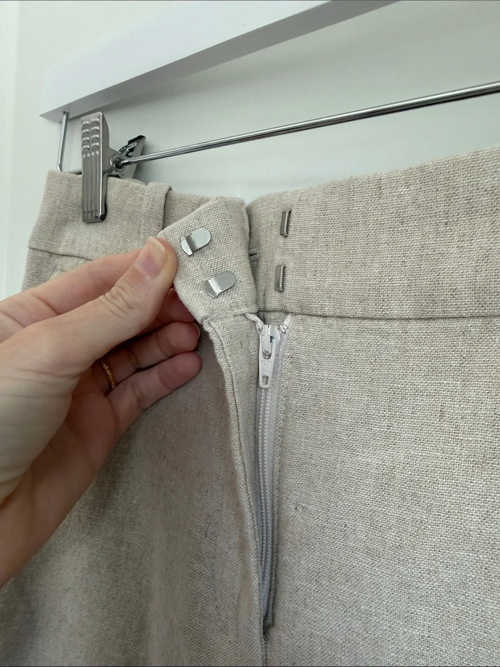 J. Crew Remy Linen-Blend Wide Leg Trouser
